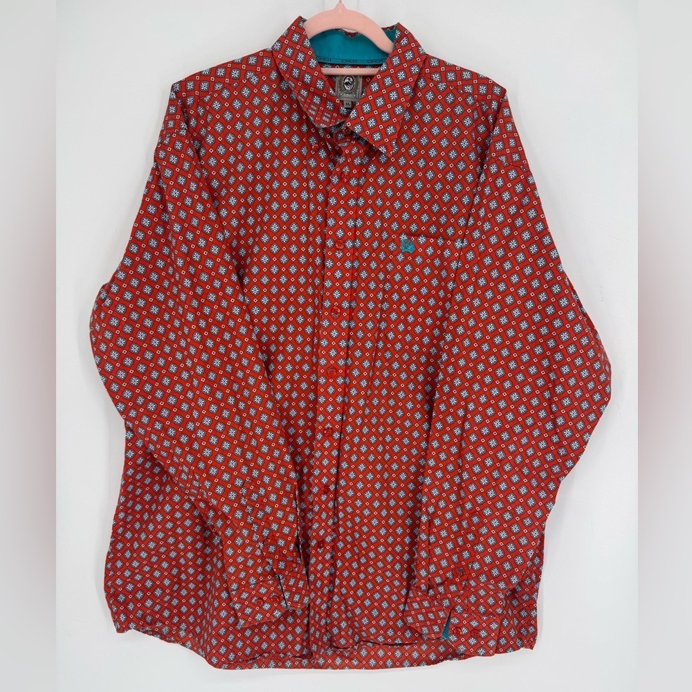 Cinch Men's Button Down Dress Shirt Size XL